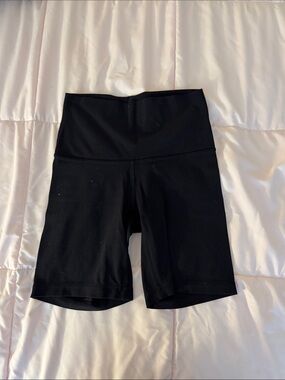 TNA Black High-Waist Bike Shorts